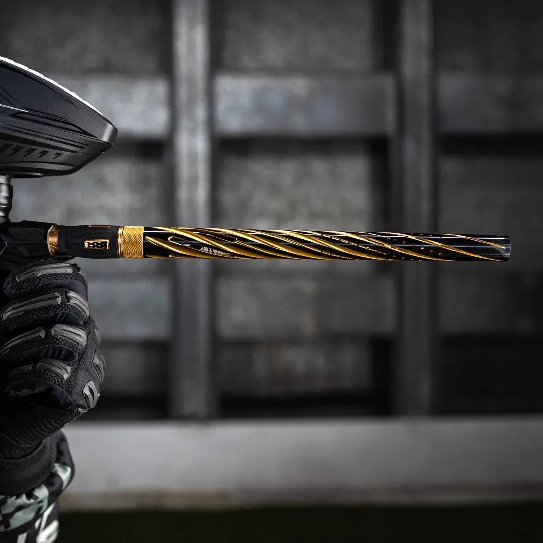 HK Army LAZR Elite Orbit Barrel Kit AC 15" Dust Gold Color Inserts - Time 2 Paintball