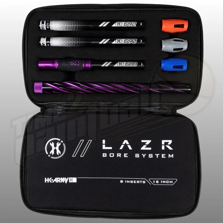 HK Army LAZR Elite Orbit Barrel Kit AC 15" Dust Purple Black Inserts - Time 2 Paintball