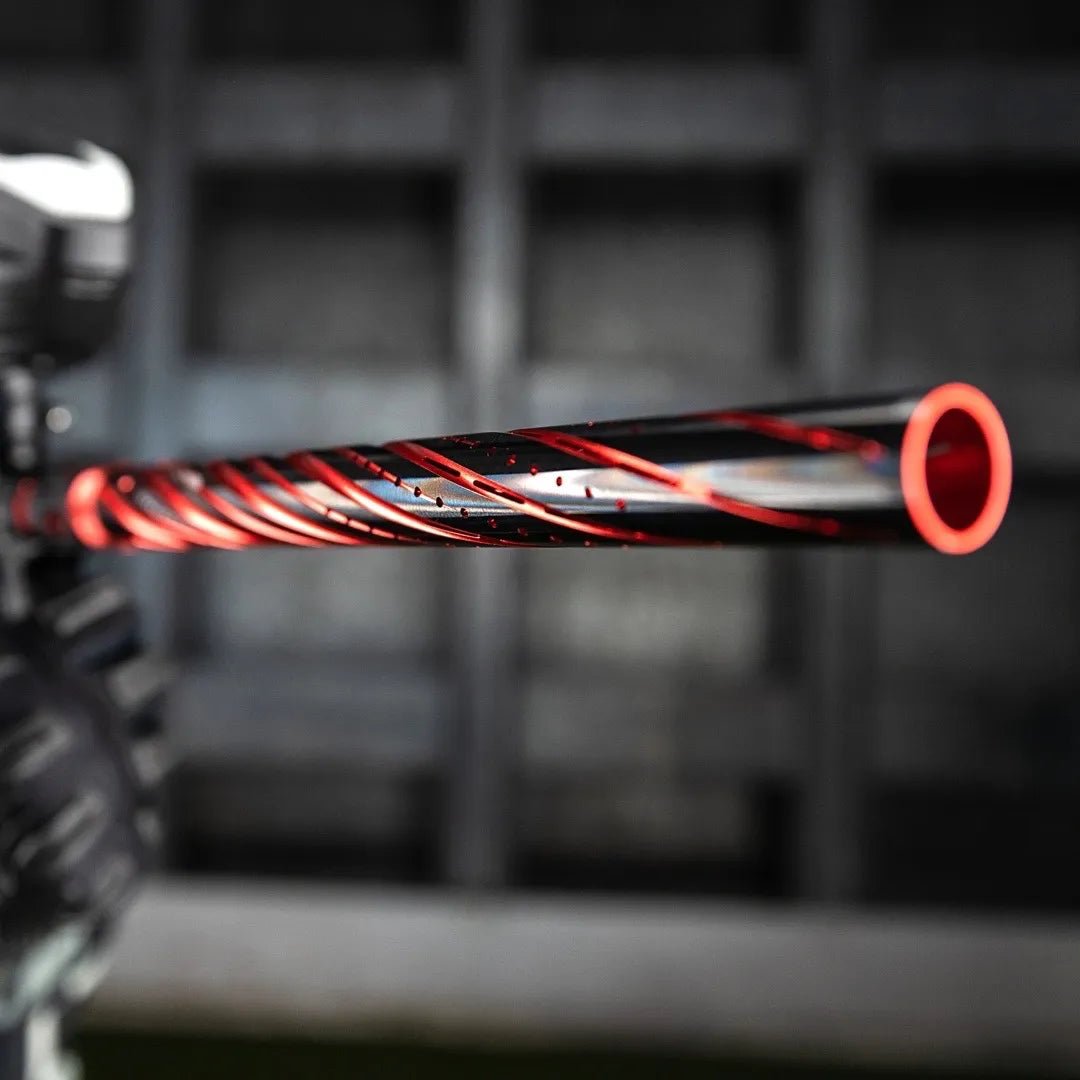 HK Army LAZR Elite Orbit Barrel Kit AC 15" Dust Red Color Inserts - Time 2 Paintball