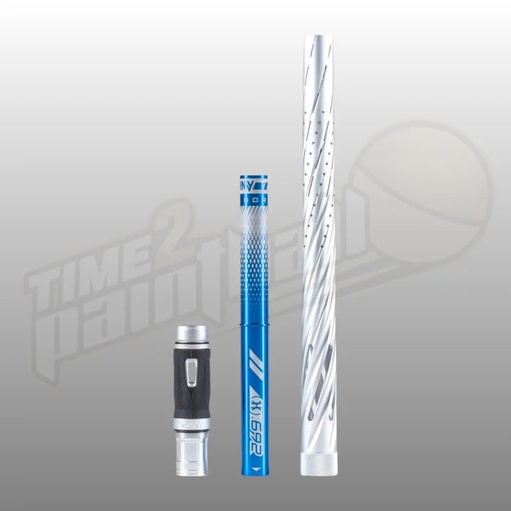 HK Army LAZR Elite Orbit Barrel Kit AC 15" Dust Silver Color Inserts - Time 2 Paintball