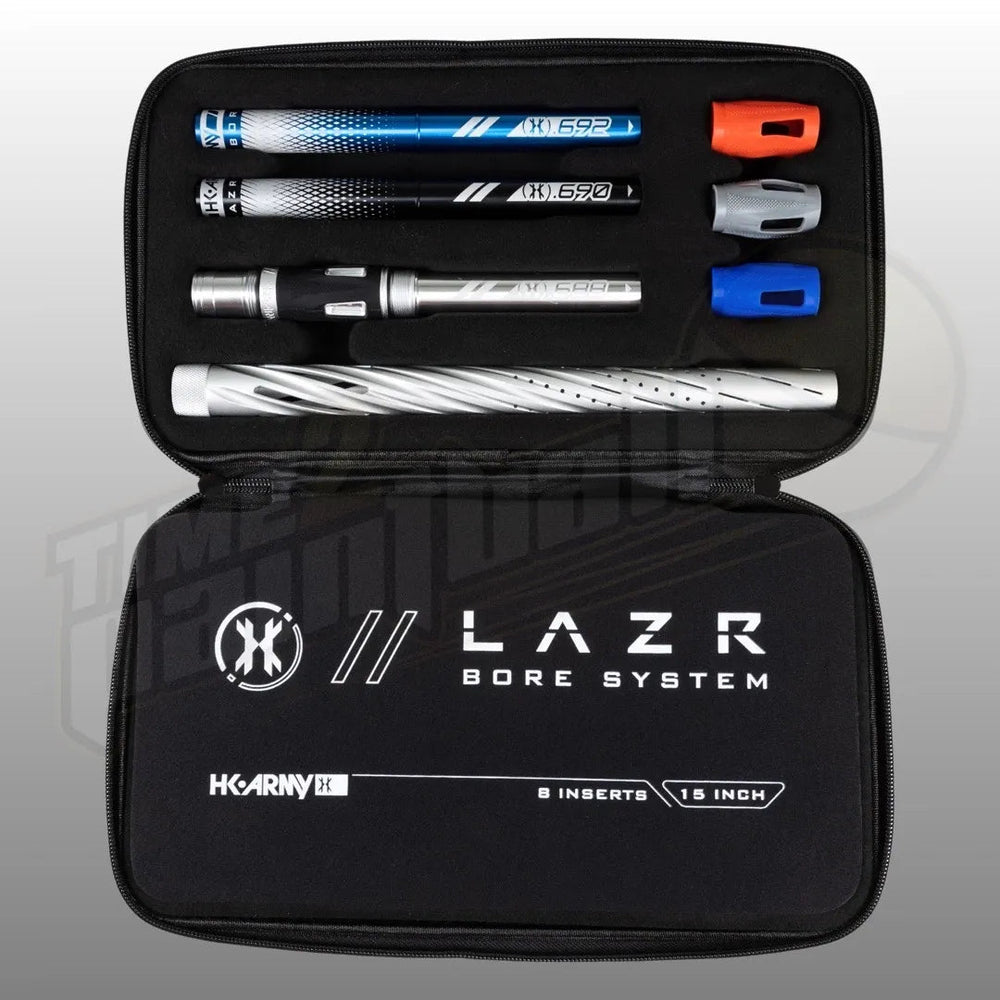 HK Army LAZR Elite Orbit Barrel Kit AC 15" Dust Silver Color Inserts - Time 2 Paintball
