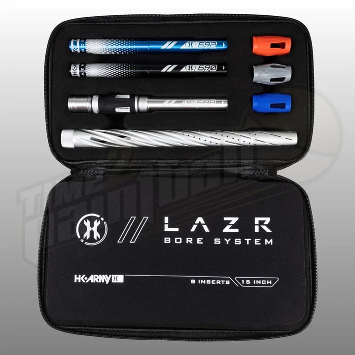 HK Army LAZR Elite Orbit Barrel Kit AC 15" Dust Silver Color Inserts - Time 2 Paintball