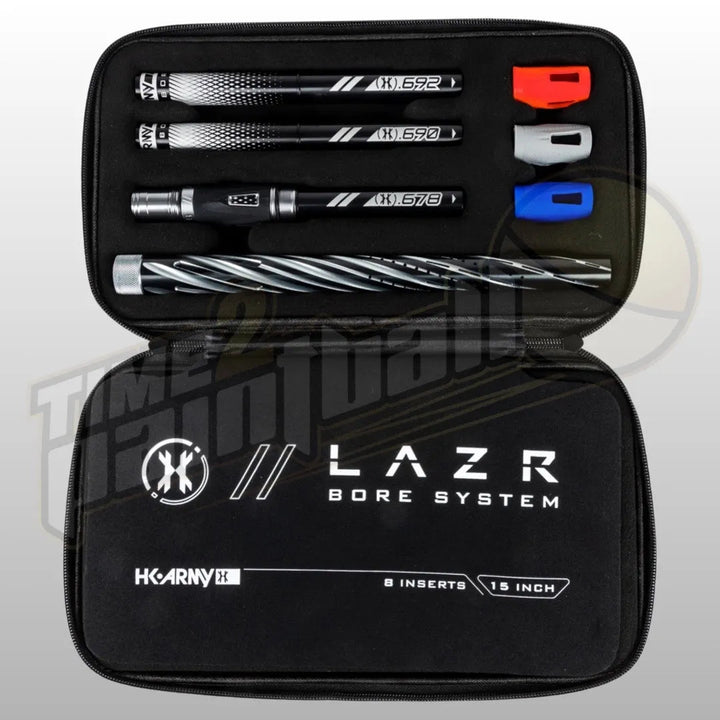 HK Army LAZR Elite Orbit Barrel Kit AC 15" Pewter/Black Black Inserts - Time 2 Paintball