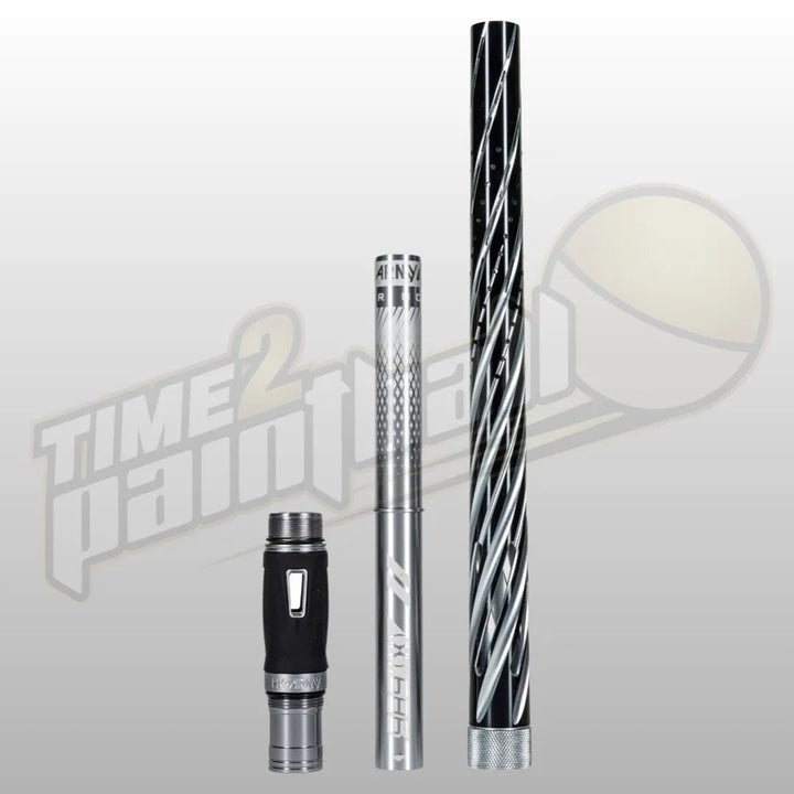 HK Army LAZR Elite Orbit Barrel Kit AC 15" Pewter/Black Color Inserts - Time 2 Paintball