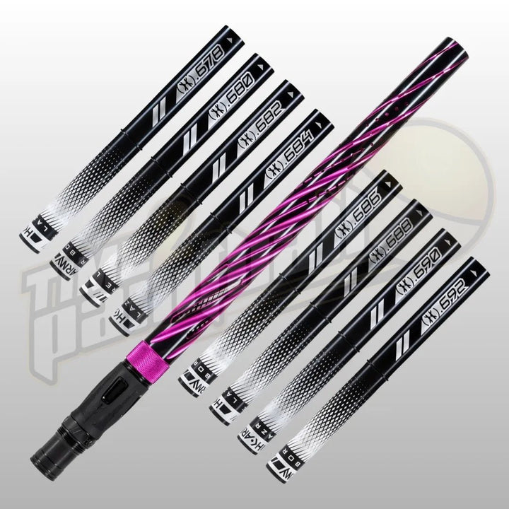 HK Army LAZR Elite Orbit Barrel Kit AC 15" Pink/Black Black Inserts - Time 2 Paintball