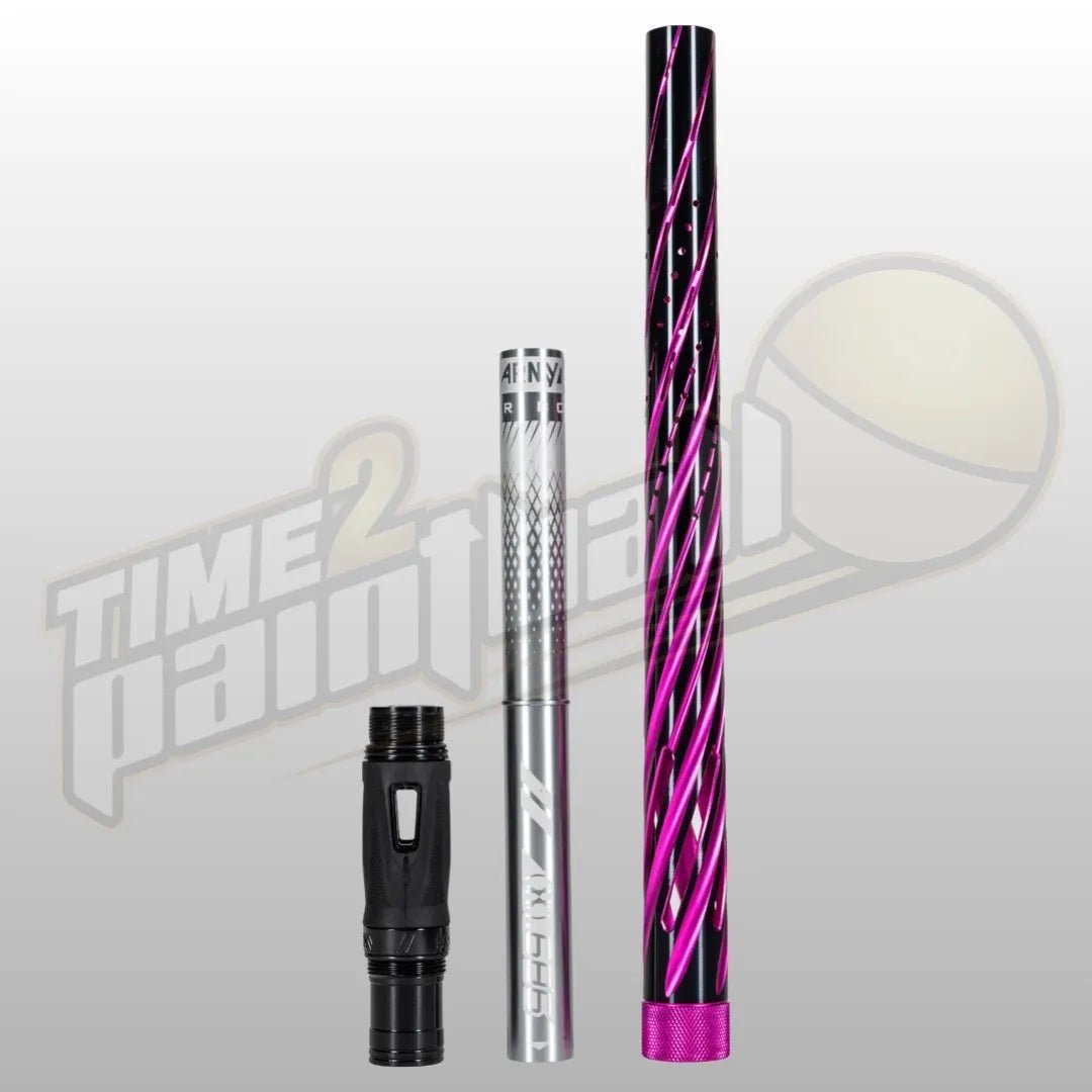 HK Army LAZR Elite Orbit Barrel Kit AC 15" Pink/Black Color Inserts - Time 2 Paintball