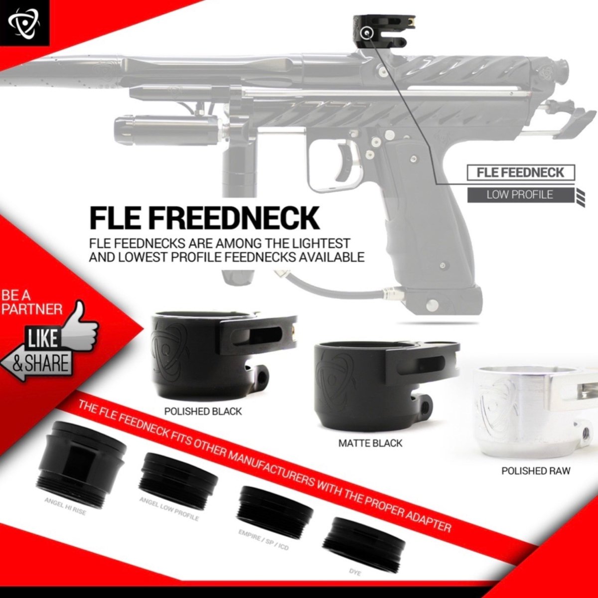Inception Designs FLE Feedneck - Time 2 Paintball
