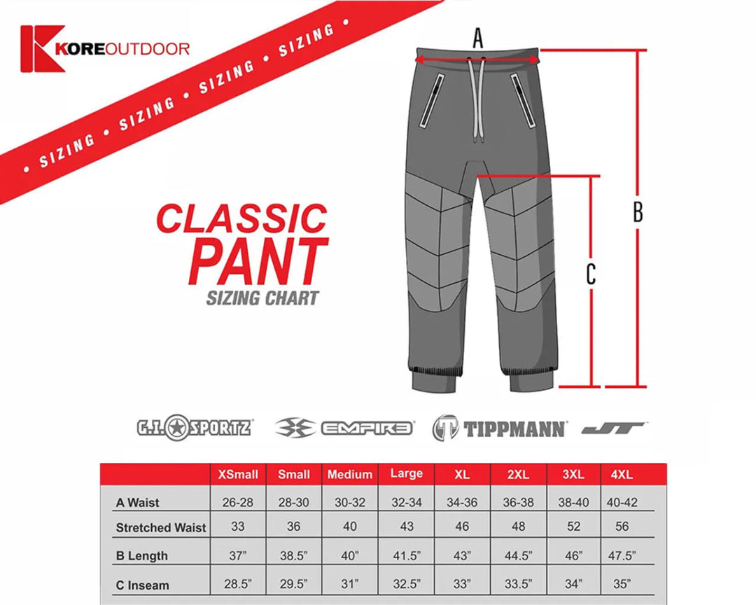 JT Classic Pants - Black - Time 2 Paintball