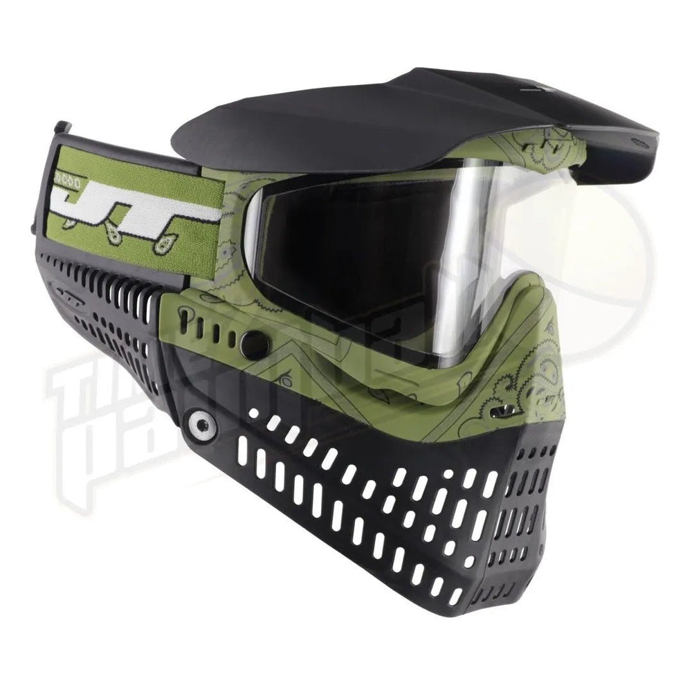 JT Proflex LE Bandana Green w/ Clear & Smoke Lenses - Time 2 Paintball