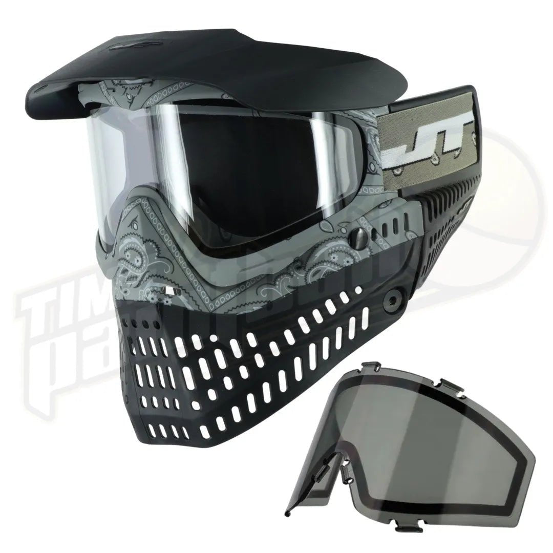 JT Proflex LE Bandana Grey w/ Clear & Smoke Lenses - Time 2 Paintball