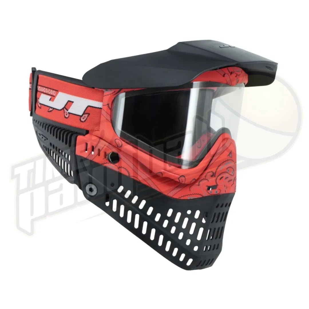 JT Proflex LE Bandana Red w/ Clear Lens ONLY - Time 2 Paintball
