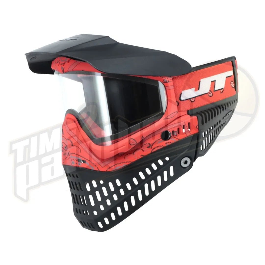 JT Proflex LE Bandana Red w/ Clear Lens ONLY - Time 2 Paintball