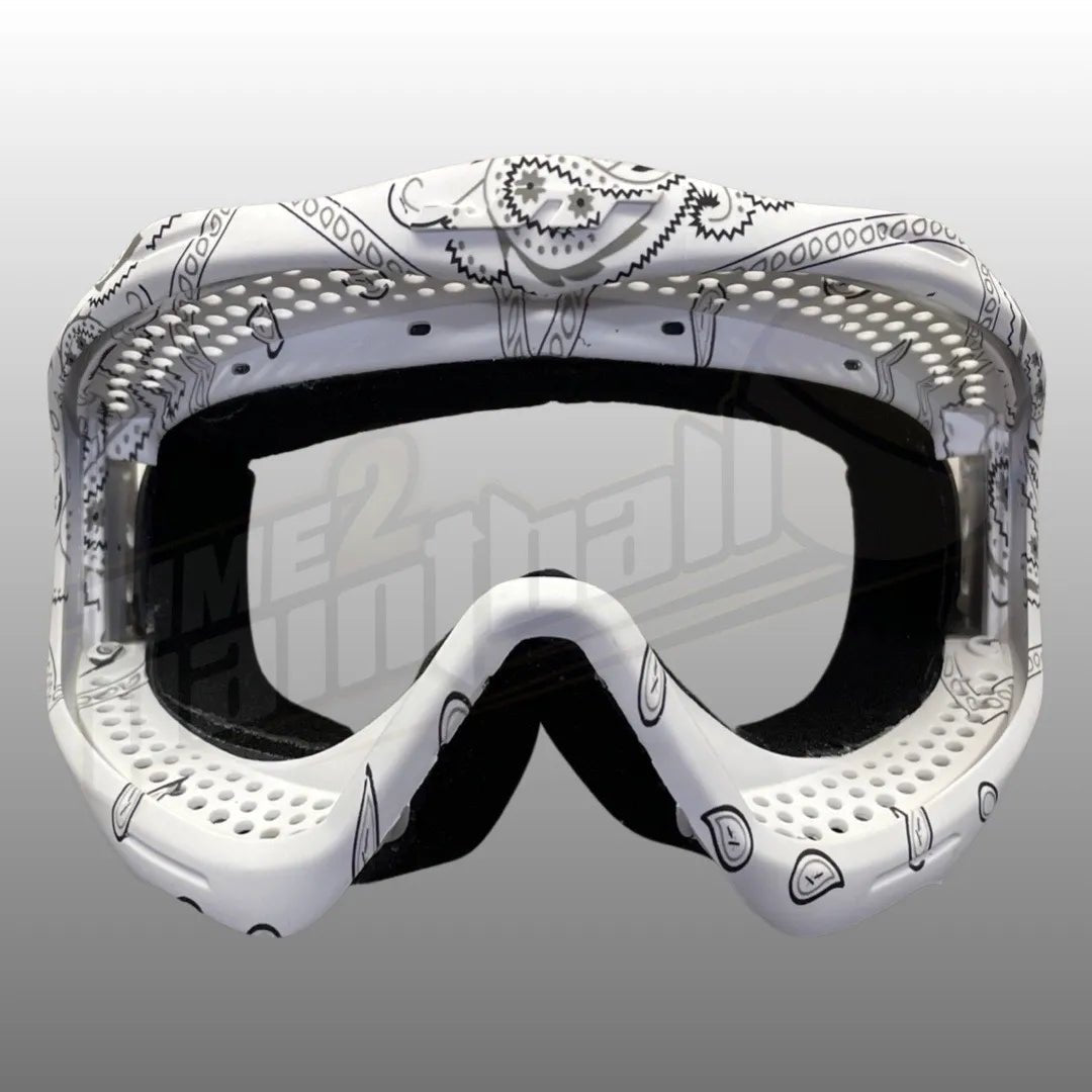 JT Spectra Proflex Parts - Goggle Frame Assembly LE Bandana - White - Time 2 Paintball