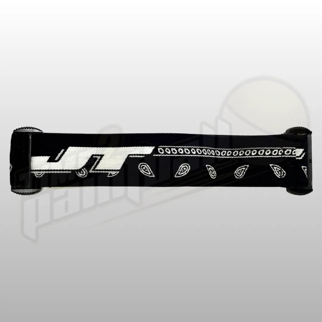 JT Spectra Proflex Parts - LE BANDANA Woven Goggle Strap - Black - Time 2 Paintball