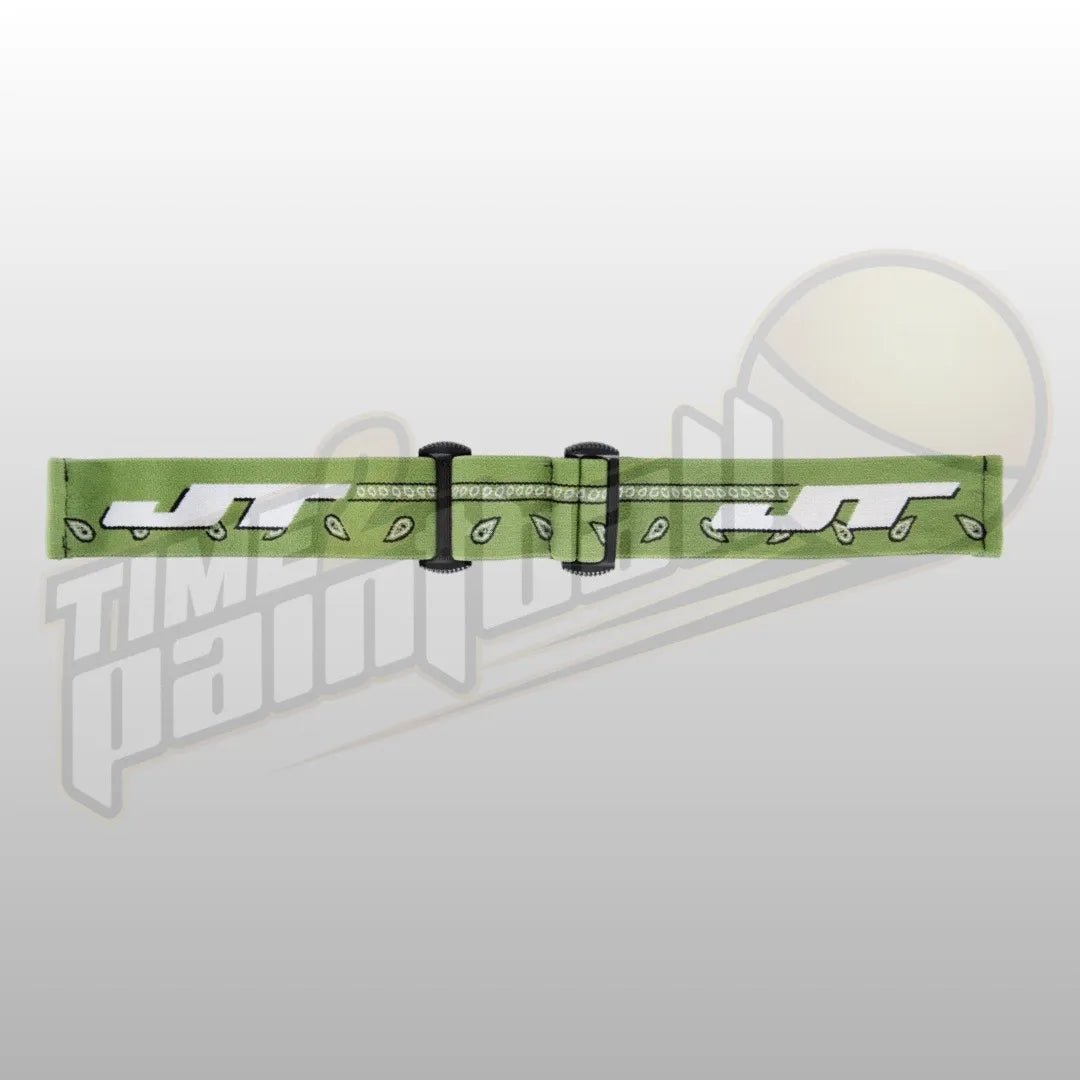 JT Spectra Proflex Parts - LE BANDANA Woven Goggle Strap - Green - Time 2 Paintball