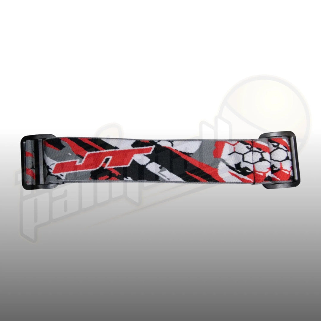 JT Spectra Proflex Parts - MOTO Woven Goggle Strap Red - Time 2 Paintball