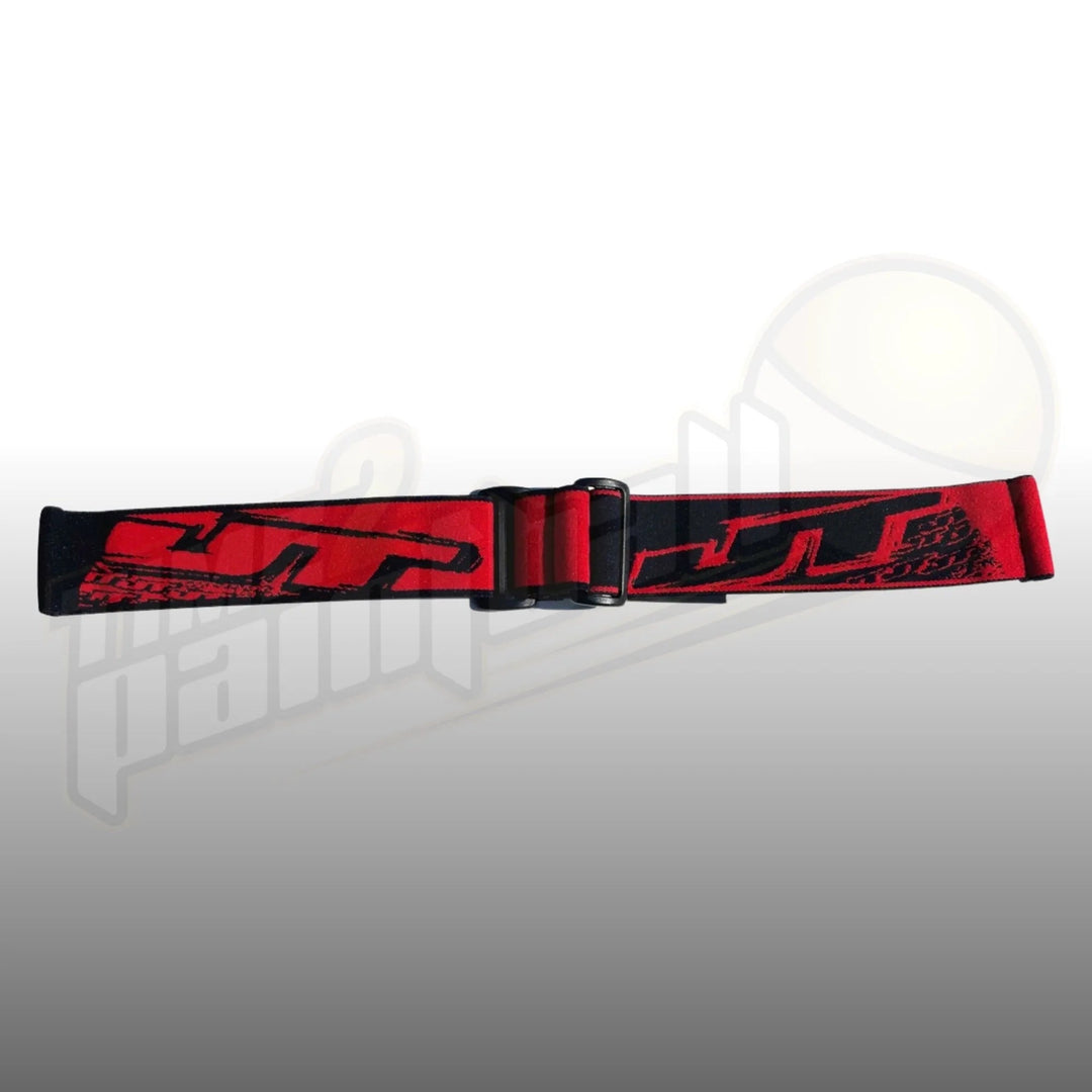 JT Spectra Proflex Parts - TAO Woven Goggle Strap Black/Red - Time 2 Paintball