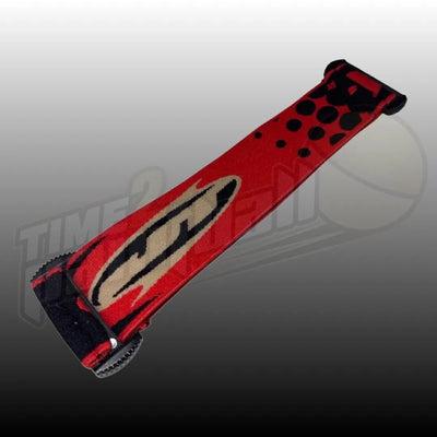 JT Spectra Proflex Parts - WEPNZ Woven Goggle Strap Red/Tan Bubble - Time 2 Paintball