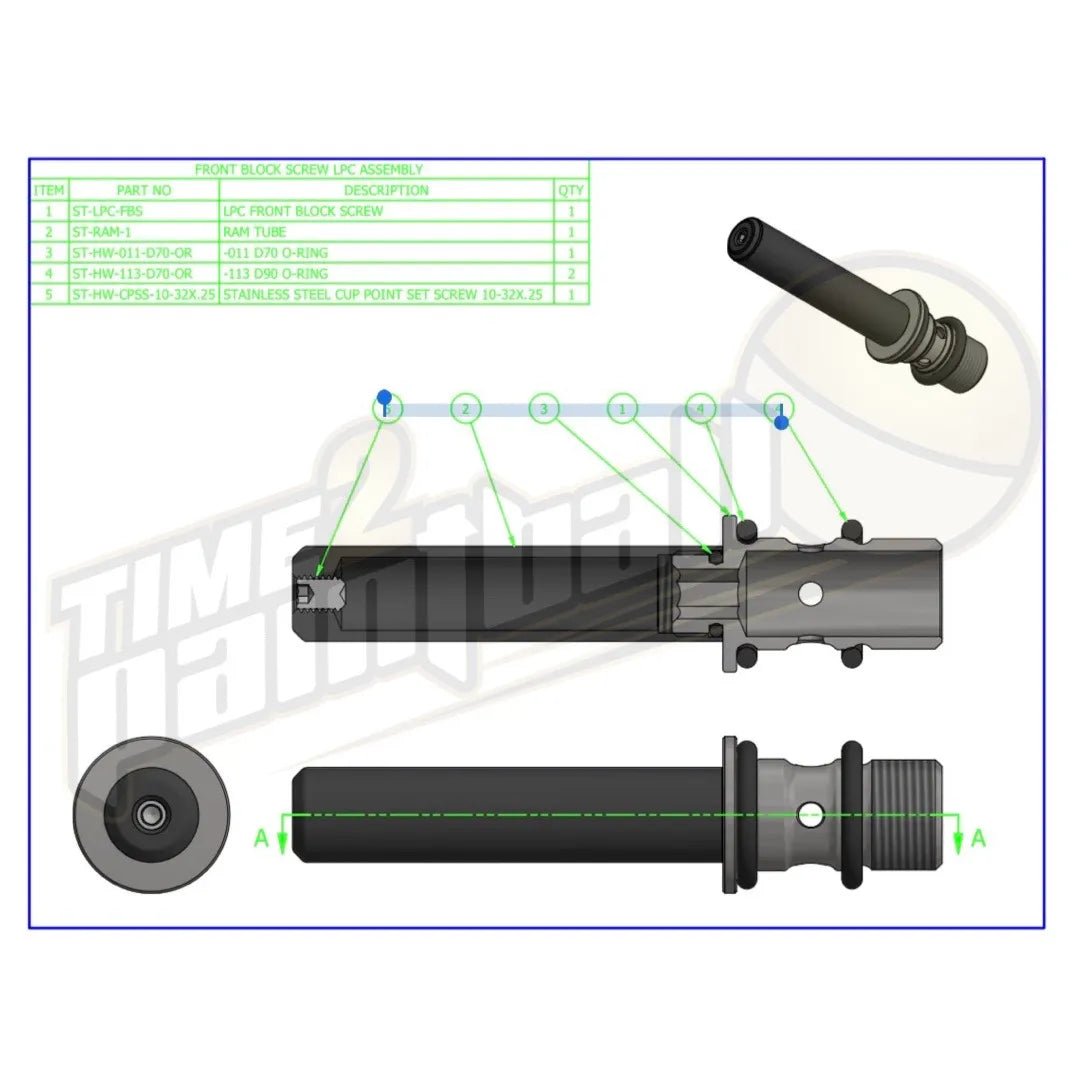 Shocktech Autococker Low Pressure Chamber - Clear - Time 2 Paintball