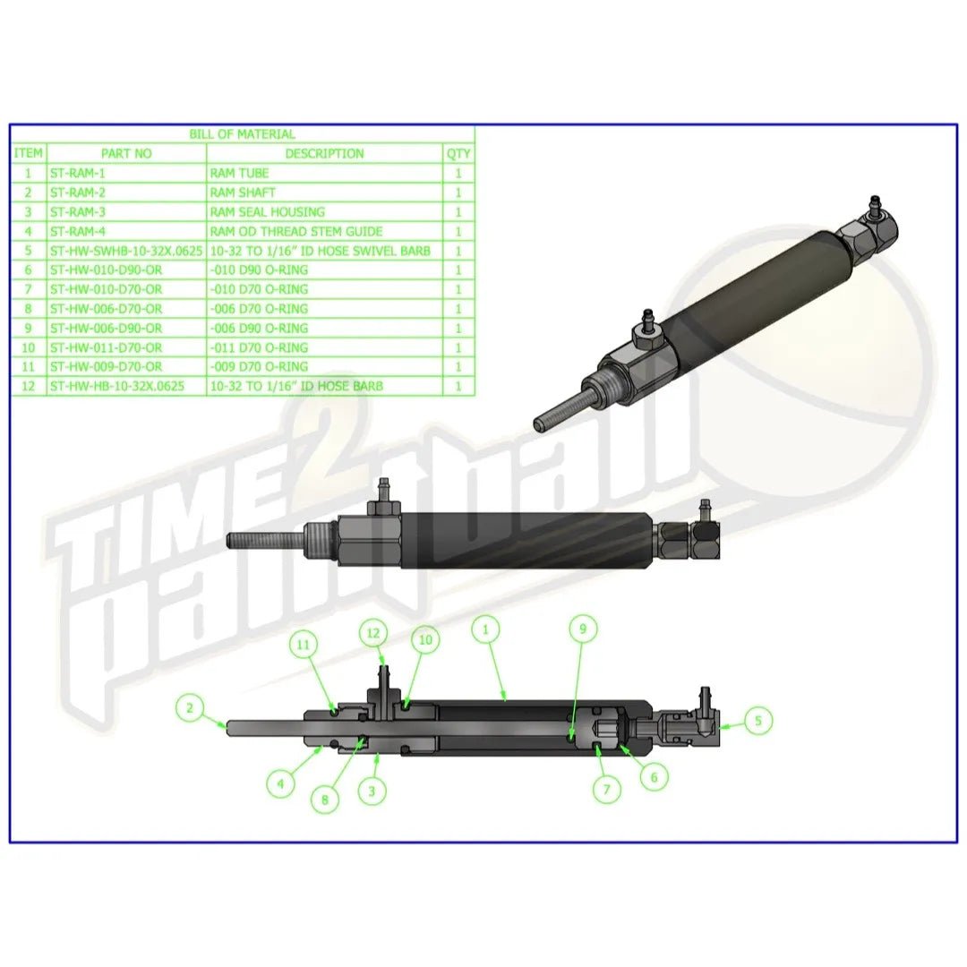 Shocktech Autococker Ram - Clear - Time 2 Paintball